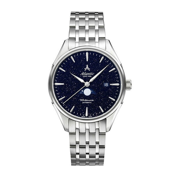 【最大24回払いまで無金利】 Atlantic アトランティック Worldmaster Nightsky Moonphase 自動巻き メンズ腕時計 送料無料 52788.41.91 ラッピング無料
