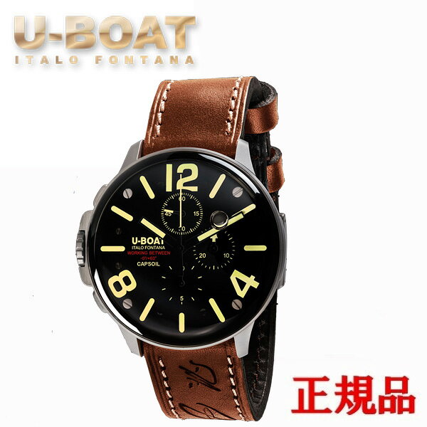 【5％OFF クーポン！4月18日 00:00 〜4月21日9:59】【最大24回払いまで無金利】 U-BOAT ユーボート CAPSOIL CHRONO SS クォーツ メンズ腕時計 送料無料 8111 ラッピング無料