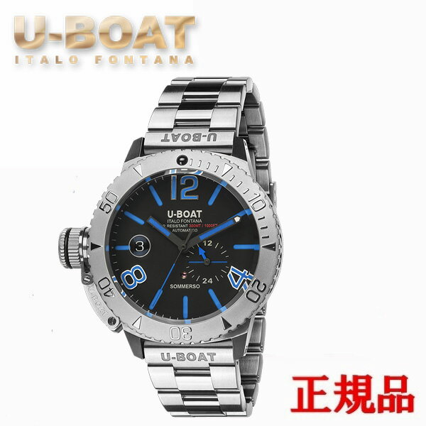 Rakuten - 【5%OFF クーポン！5月1日 00:00 〜5月7日9:59】【最大24回払いまで無金利】 U-BOAT ユーボート CLASSICO SOMMERSO BLUE BRACELET 自動巻き メンズ腕時計 送料無料 9014M ラッピング無料