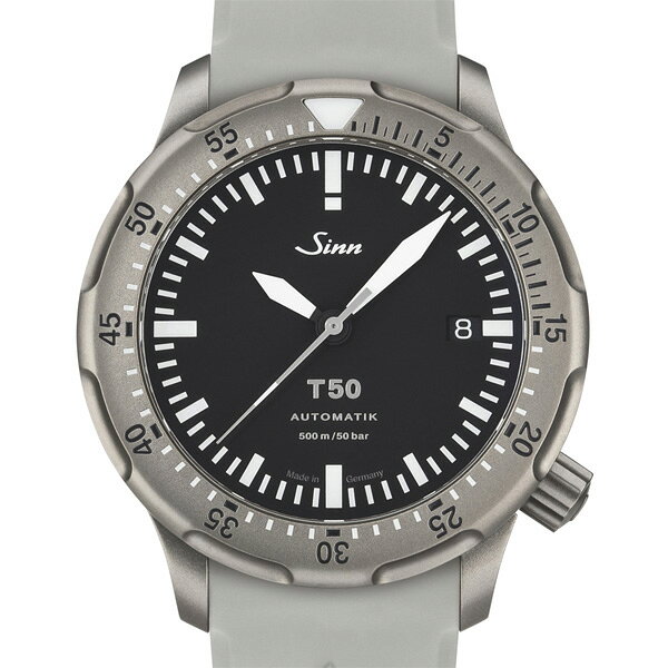 ケルエの【60回払いまで無金利/純正ストラップ進呈】 正規品 Sinn ジン Diving Watches ダイバーズウォッチ 自動巻き メンズ腕時計 シリコンストラップ 送料無料 T50 ラッピング無料｜アングル3