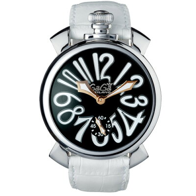 【最大24回払いまで無金利】 【送料無料】 GAGA MILANO ガガミラノ MANUALE 48MM マニュアーレ 48mm ステンレス メンズ腕時計 5010.06S 【新品】 ラッピング無料