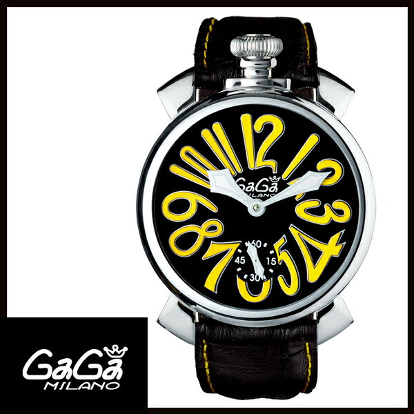 ガガ ミラノ 腕時計（メンズ） 【最大24回払いまで無金利】 【送料無料】 GAGA MILANO ガガミラノ MANUALE 48MM マニュアーレ 48mm ステンレス メンズ腕時計　5010.12S　【新品】 ラッピング無料