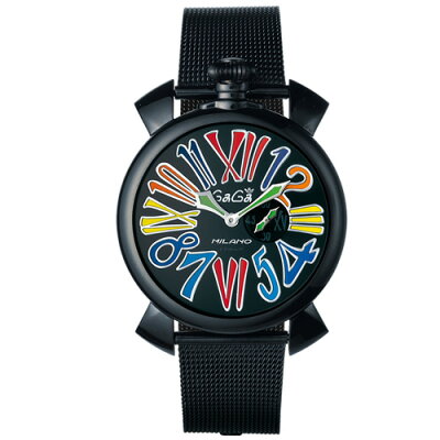 【最大24回払いまで無金利】 【送料無料】 国内正規品 GAGA MILANO ガガミラノSLIM 46MM ブラックPVD メンズ腕時計 5082.1【新品】 ラッピング無料