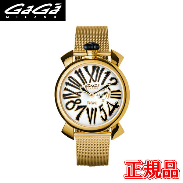 ガガ ミラノ 腕時計（メンズ） 【最大24回払いまで無金利】GAGA MILANO ガガミラノ SLIM 46MM 限定モデル クオーツ[電池式] スモールセコンド[3時位置] ユニセックス 送料無料 5083.LE.IB02