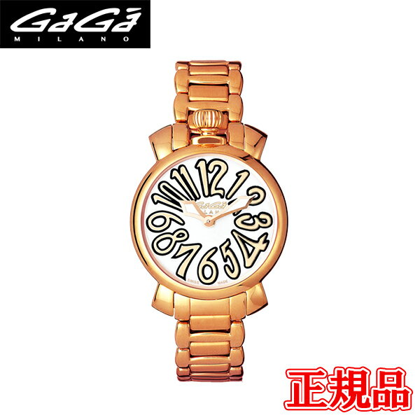 ガガ ミラノ 腕時計（メンズ） 【最大24回払いまで無金利】GAGA MILANO ガガミラノ MANUALE 35MM GOLD PLATED クオーツ[電池式] ユニセックス 送料無料 6021.1