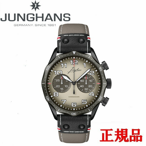 JUNGHANS ユンハンス Meister Pilot Chronoscope マイスター パイロット クロノスコープ メンズ腕時計 自動巻 送料無料 27 3398 00