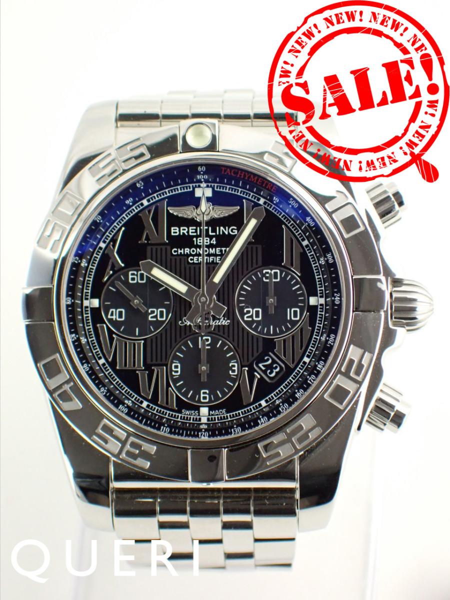 ブライトリング クロノマット 44 ブラック A011B56PA(AB0110)中古美品【中古】