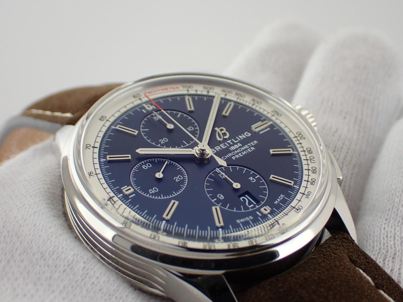 ブライトリング プレミエ クロノグラフ 42 ブルー文字盤 A13315351C1X1(A13315) 未使用【中古】