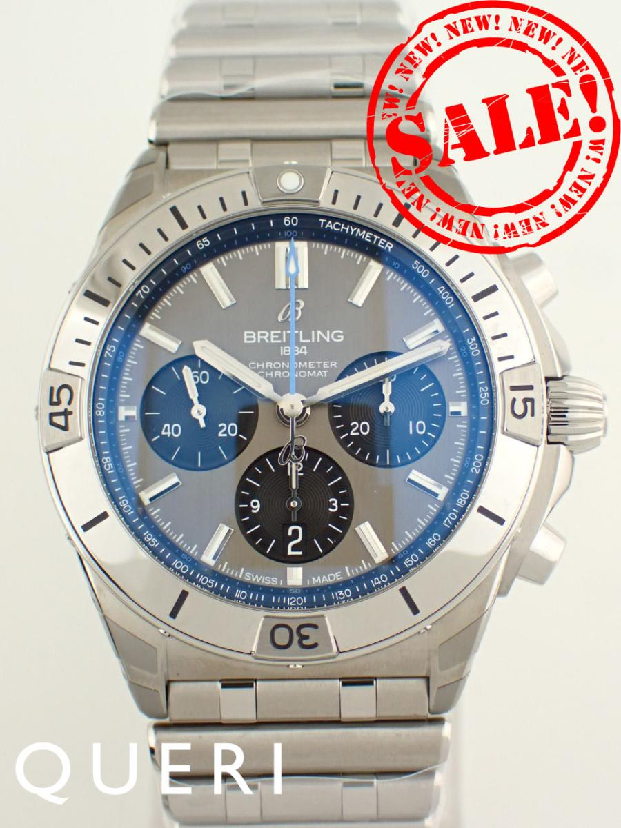 GRIMOLDI - ブライトリング クロノマット B01 42mm チタン グレー EB0134101M1E1(EB0134) 新品