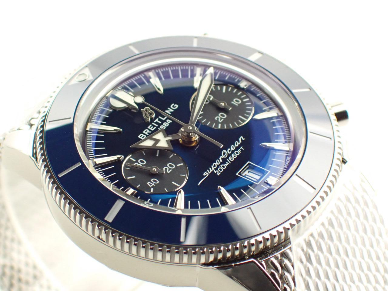 クエリ 楽天市場店のブライトリング スーパーオーシャン ヘリテージ B01 ブルー AB0156161C1A1 新品｜アングル2