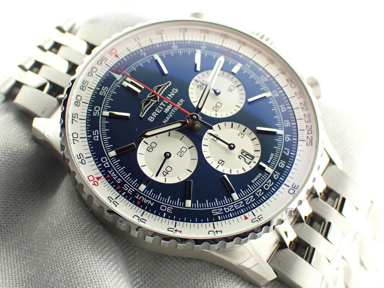 ブライトリング ナビタイマー B01 クロノグラフ 46 ブルー AB0137211C1A1(AB0137)新品