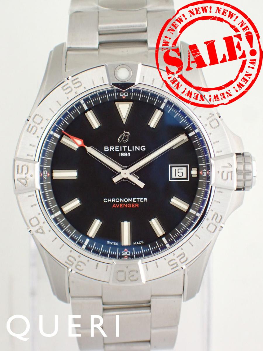 ブライトリング アベンジャー オートマチック 42 ブラック メンズ A17328101B1A1(A17328)新品
