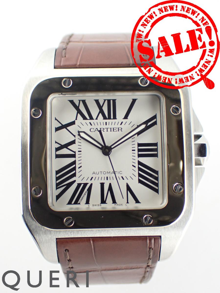 カルティエ サントス100ウォッチ LM W20072X7 新品仕上げ済【中古】