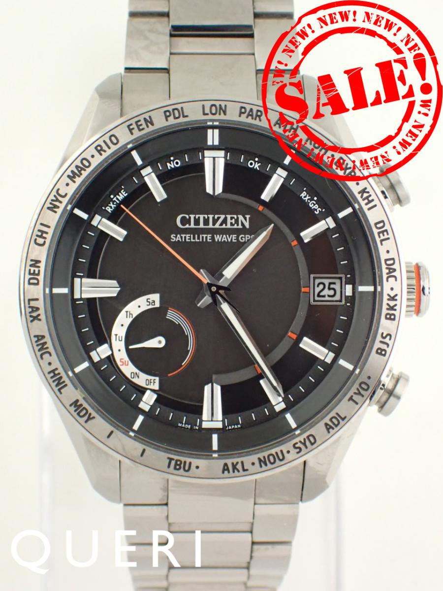 Rakuten - シチズン アテッサ エコドライブ GPS スーパーチタニウム CC3081-52E(F150-T025790) 中古美品【中古】