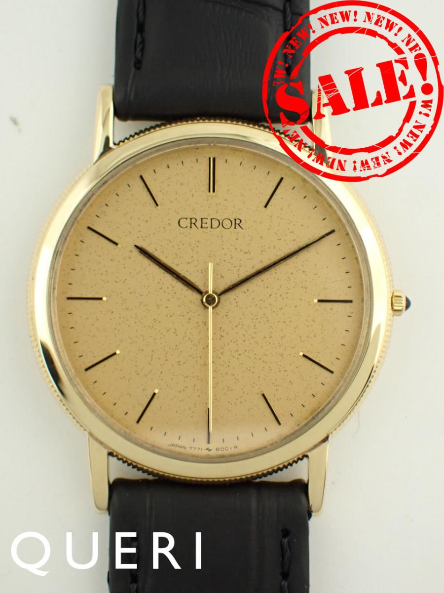 クレドール 18K クォーツ 金無垢 GHAH984(7771-8001)新品仕上げ済【中古】