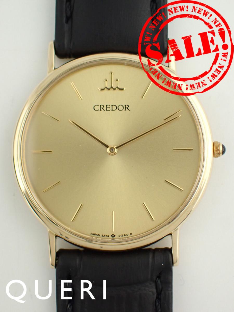 クレドール 18K クォーツ メンズ　5A74-0140 新品仕上げ済【中古】