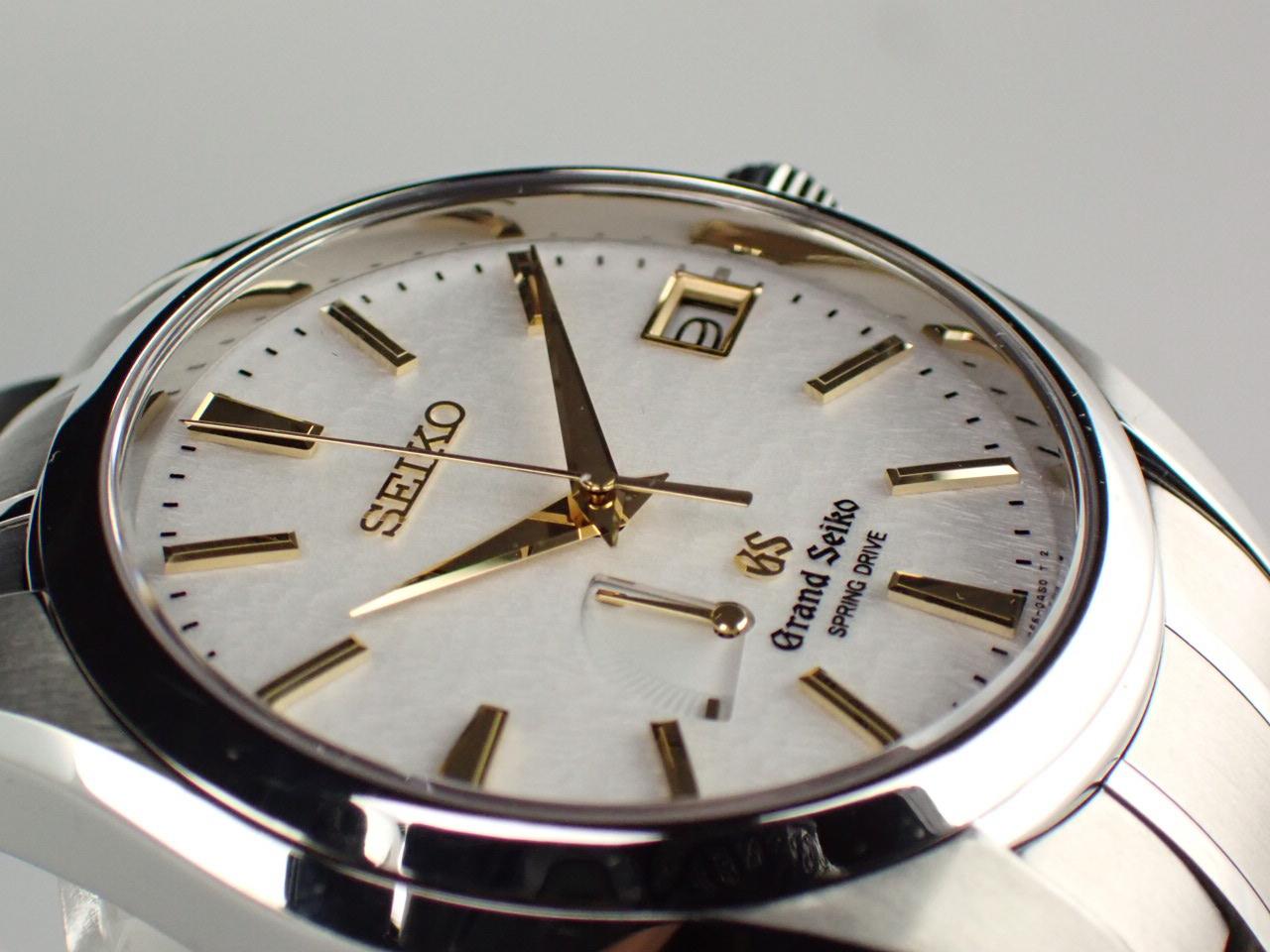 グランドセイコー スプリングドライブ マスターショップ限定 雪白ダイヤル ブライトチタン SBGA059(9R65-0AE0) 新品仕上げ済【中古】