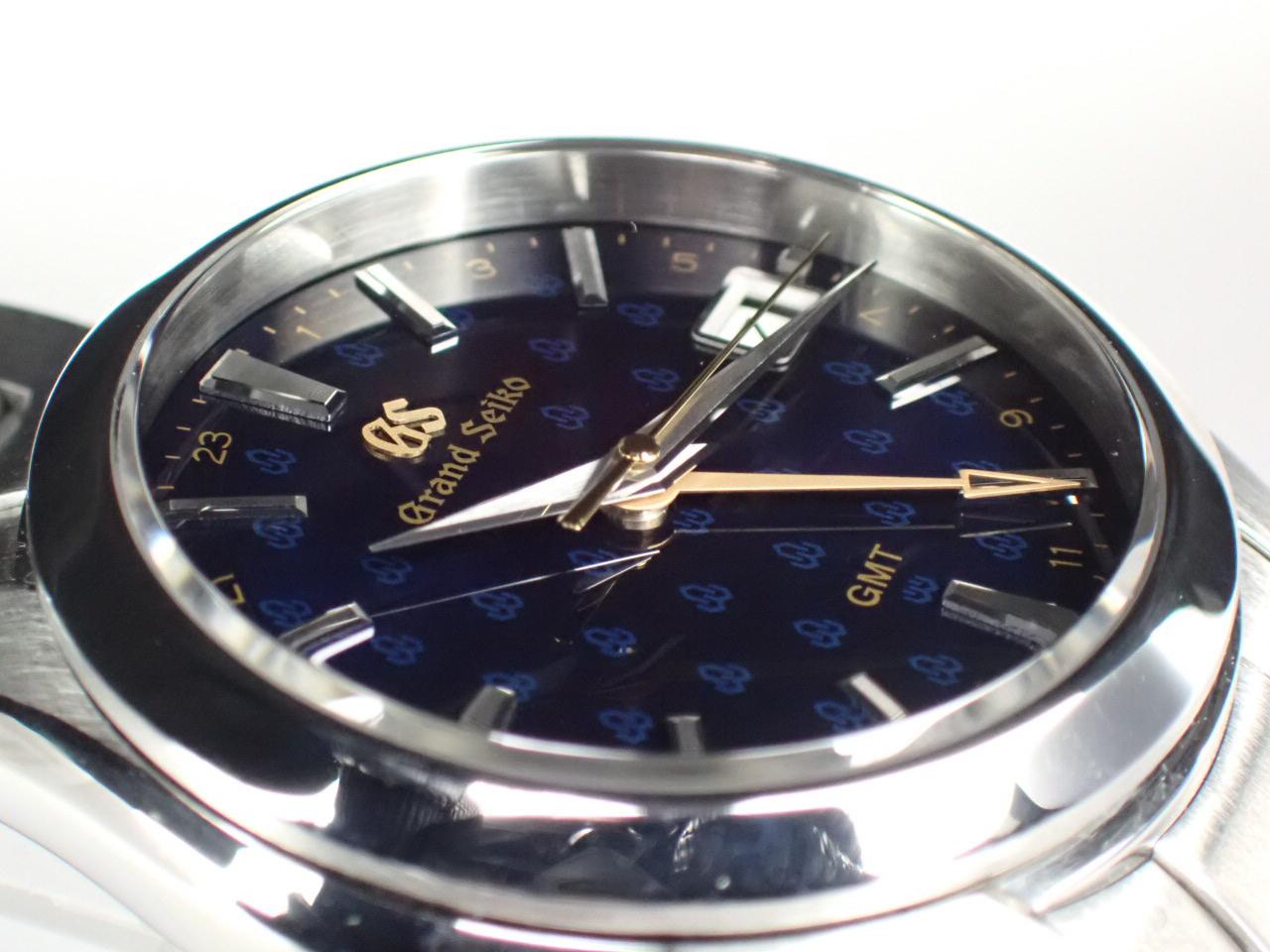 グランドセイコー クォーツ誕生50周年記年 GMT 数量限定 ブルー文字盤 SBGN009(9F86-0AD0) 新品仕上げ済【中古】