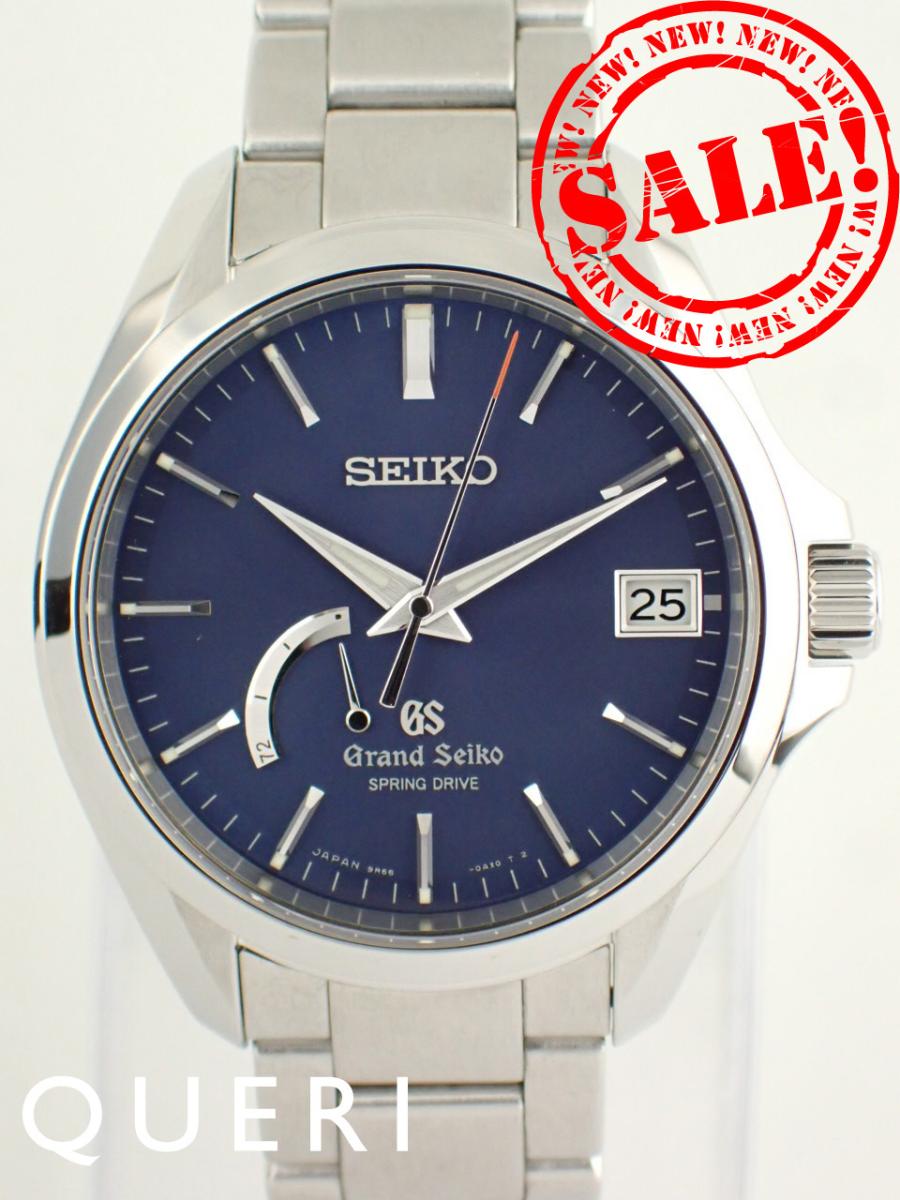 グランドセイコー 生産終了 スプリングドライブ ブルー メンズ SBGA075(9R65-0BD0)新品仕上げ済【中古】