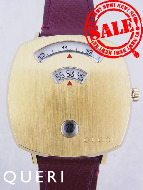 グッチ グリップ ゴールドPVD レディース YA157405(157.4)新品