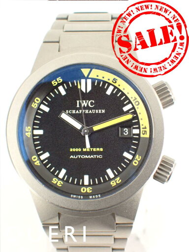 IWC アクアタイマー オートマチック2000 ブラック文字盤 メンズ IW353803 中古【中古】 IWC アクアタイマー オートマチック2000 ブラック文字盤 メンズ IW353803 中古【中古】