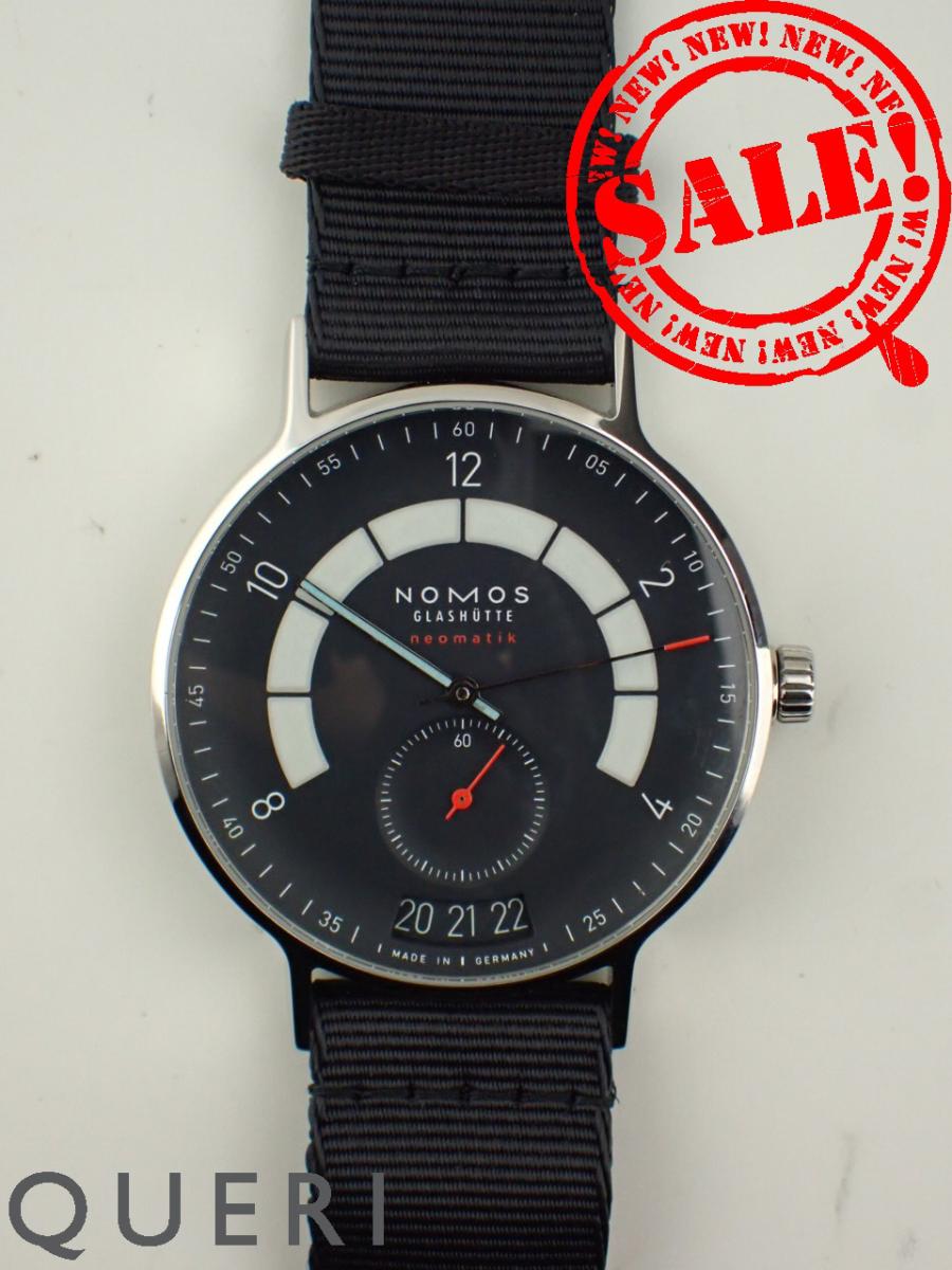 Rakuten - ノモス アウトバーン ネオマティック 41 デイト ミッドナイトブルー AB161011BL2 新品仕上げ済【中古】