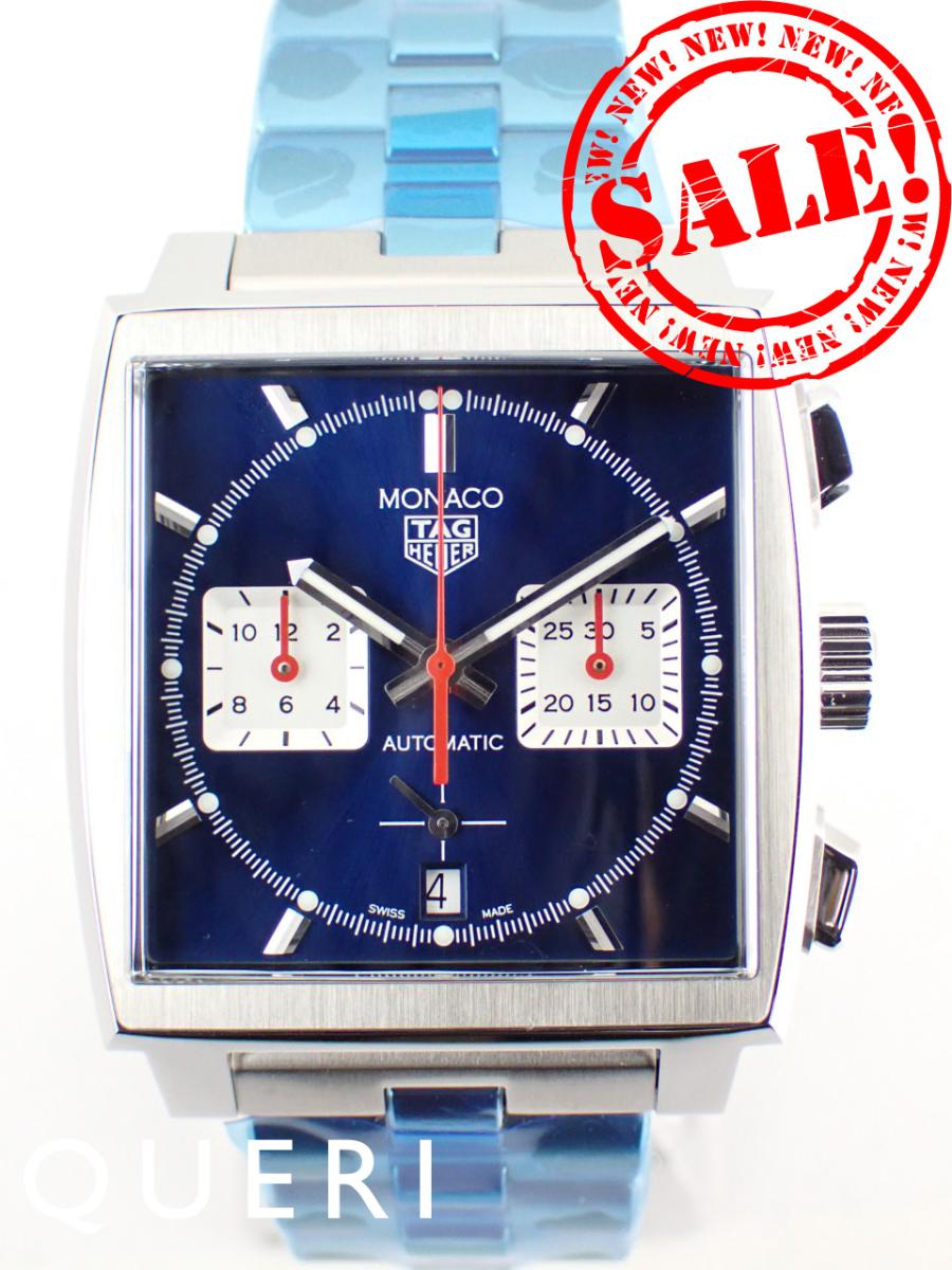 タグホイヤー モナコ 腕時計（メンズ） タグホイヤー モナコ キャリバーホイヤー02 クロノグラフ ブルー文字盤 CBL2111.BA0644 新品