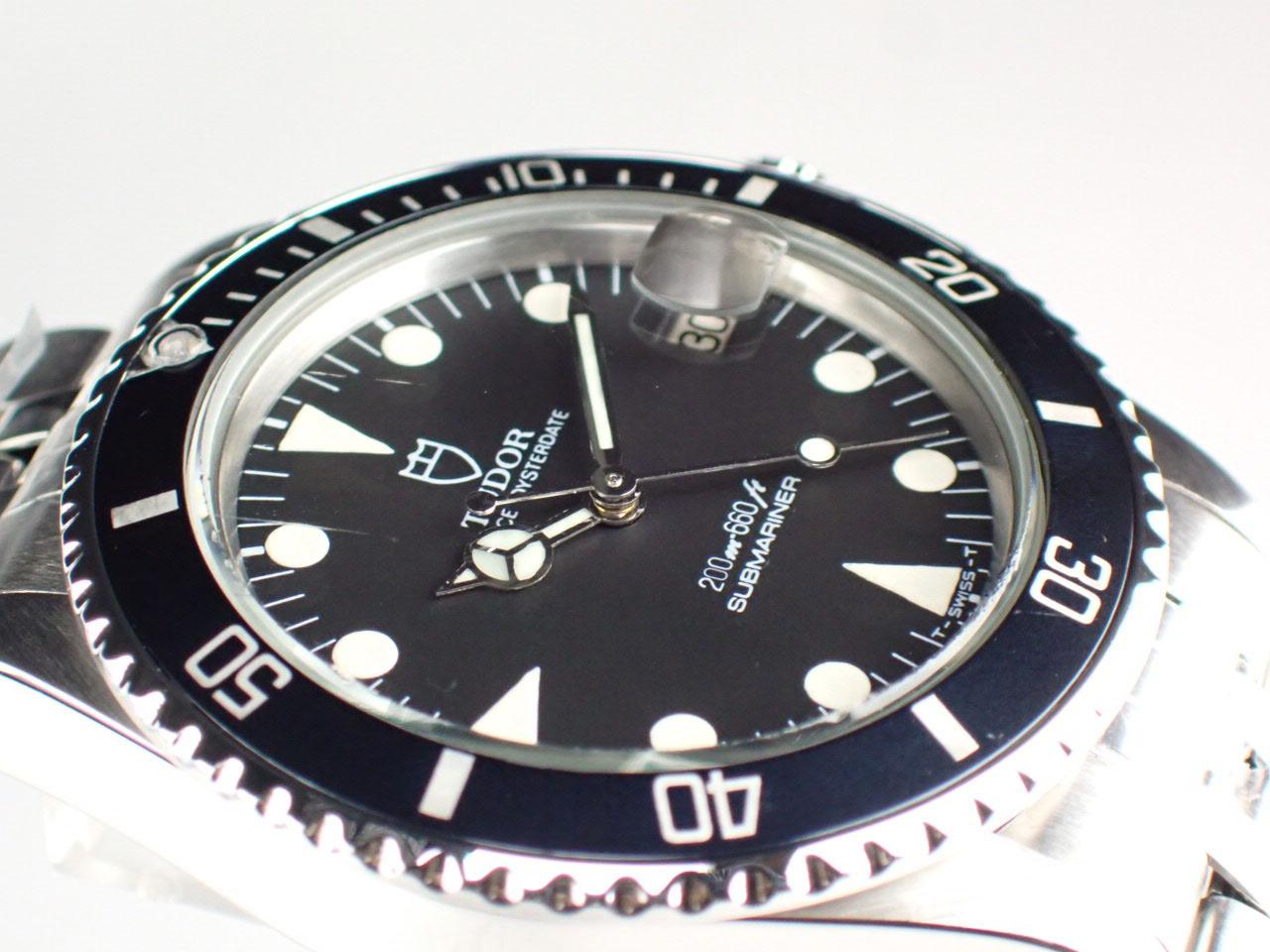 チューダー サブマリーナー デイト ロレックス刻印 ブラック文字盤 76000 新品仕上げ済【中古】
