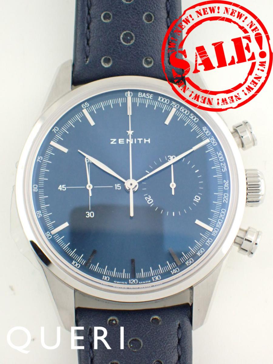 樂天商城 - ゼニス クロノマスター ヘリテージ146 38mm ブルー 03.2150.4069/51.C805 新品