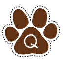 アイロンプリントシール【肉球Q】大 茶