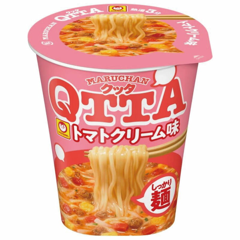 送料無料 マルちゃん QTTA トマトクリーム味 84g×12個【1箱】（東洋水産 クッタ） 2