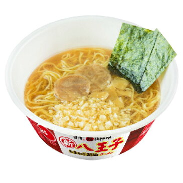 送料無料 日清 麺ニッポン 八王子たまねぎ醤油ラーメン 112g×1箱【12個】(しょうゆラーメン カップラーメン)