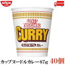 送料無料 日清 カップヌードル カレー 87g ×2箱【40個】