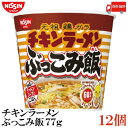 送料無料 日清 チキンラーメン ぶっこみ飯 77g×2箱【12個】