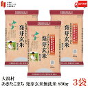 送料無料 特別栽培米 大潟村 あきたこまち 発芽玄米 850g ×3袋 1