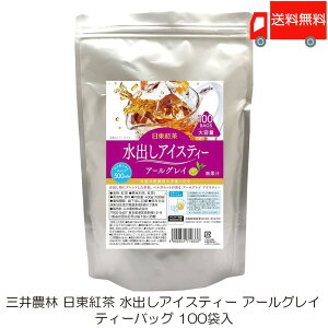 送料無料 三井農林 日東紅茶 水出しアイスティー アールグレイ ティーバッグ 100袋入×1袋