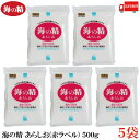 送料無料 海の精 あらしお(赤ラベル) 500g×5袋