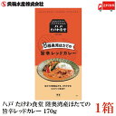送料無料 八戸 たけわ食堂 陸奥湾産ほたての旨辛レッドカレー(中辛) 170g×1箱(4)