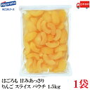 送料無料 はごろも 甘みあっさり りんご スライス パウチ 1.5kg ×1袋 (リンゴ 林檎)