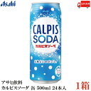 【訳あり】送料無料 アサヒ飲料 アサヒ カルピスソーダ 缶 500ml×1箱【24本】