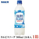アサヒ飲料 カルピスソーダ 500ml ×1箱（24本）【カルピス Calpis 炭酸飲料 SODA】
