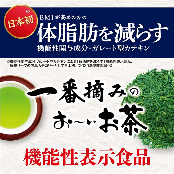 送料無料 機能性表示食品 伊藤園 一番摘みのお〜いお茶 かなやみどりブレンド 100g×2個 2