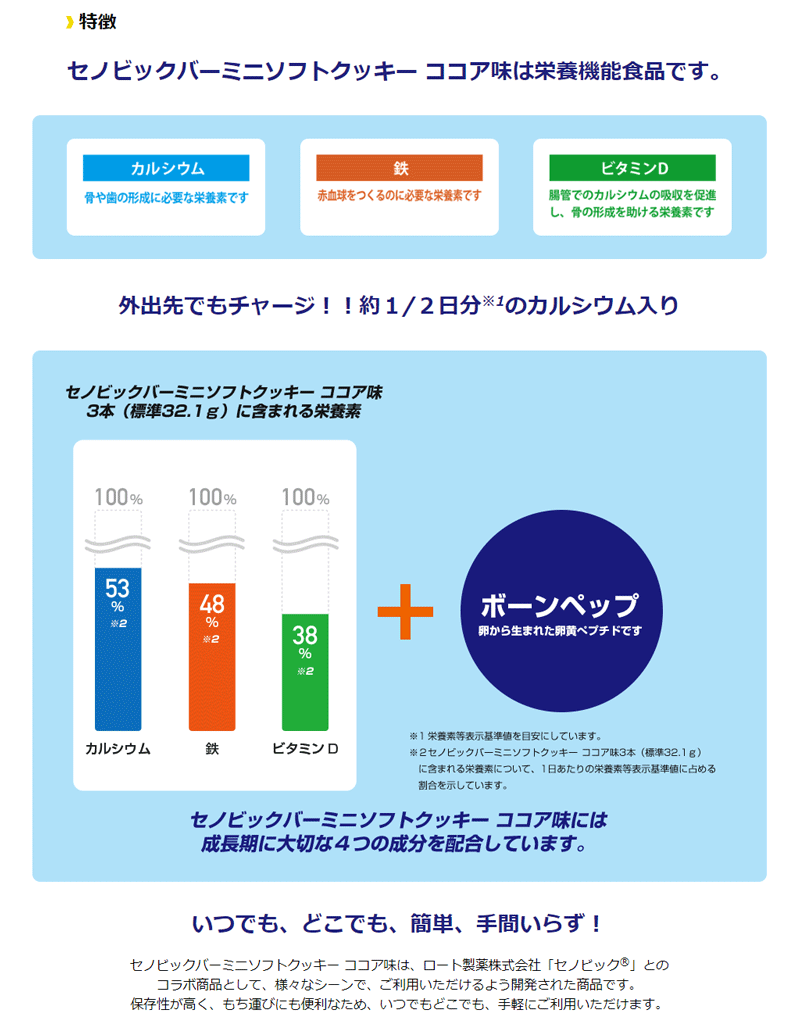 ブルボン セノビックバー ミニソフトクッキーココア味 133g 24袋