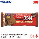 送料無料 ブルボン プロテインバー BCAA+ チョコレートクッキー 40g ×54本