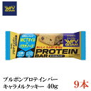 ブルボン プロテインバー キャラメルクッキー 40g ×9本 【WIN GRAM