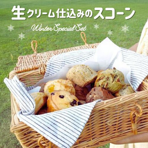 【送料込】※着日指定不可※◯●生クリーム仕込みのスコーン5種15個　真冬のスペシャルセット●◯（北海道・九州・沖縄・離島については別途送料が加算されます）