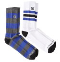 fB[V[V[Y DC SHOES @yDC fB[V[zSTRIPE CREW 2PK Mens Socks yDSO224236 PQF0z