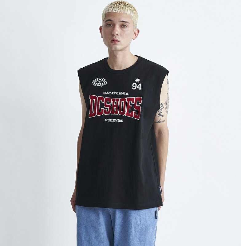 ディーシーシューズ DC SHOES 　24 TEAM SLEEVELESS タンクトップ Mens T-shirts 【DSL242018 BLK】