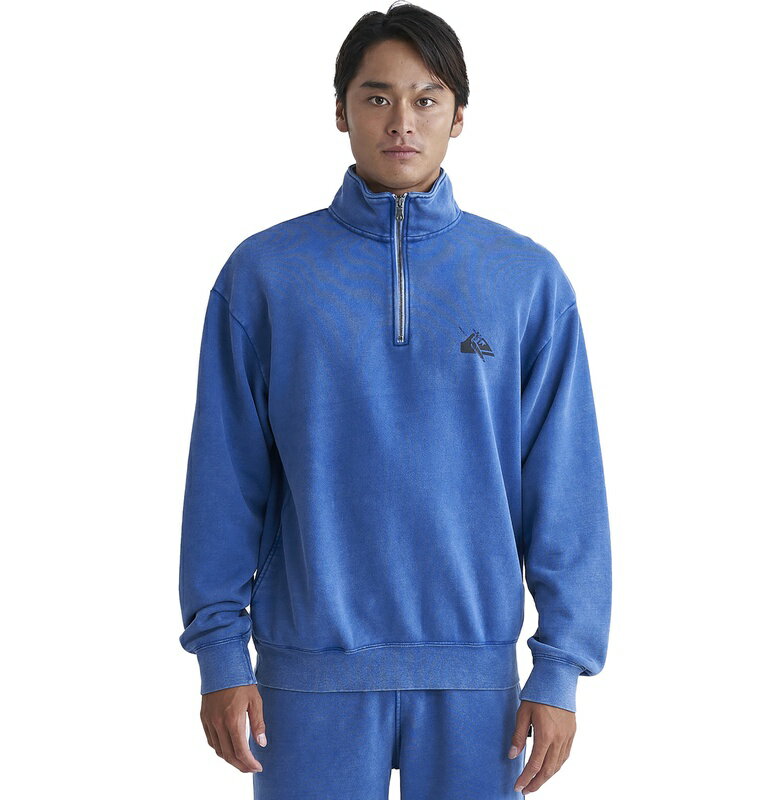 クイックシルバー クイックシルバー QUIKSILVER 　DNA HALF　ZIP SWEAT ハーフジップ Mens Half Zip 【QZP241055 BLU】