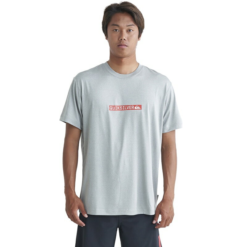 クイックシルバー QUIKSILVER 　CLICKER LOGO DNA SS ラッシュガード Mens T-shirts 【QLY241008 HTR】